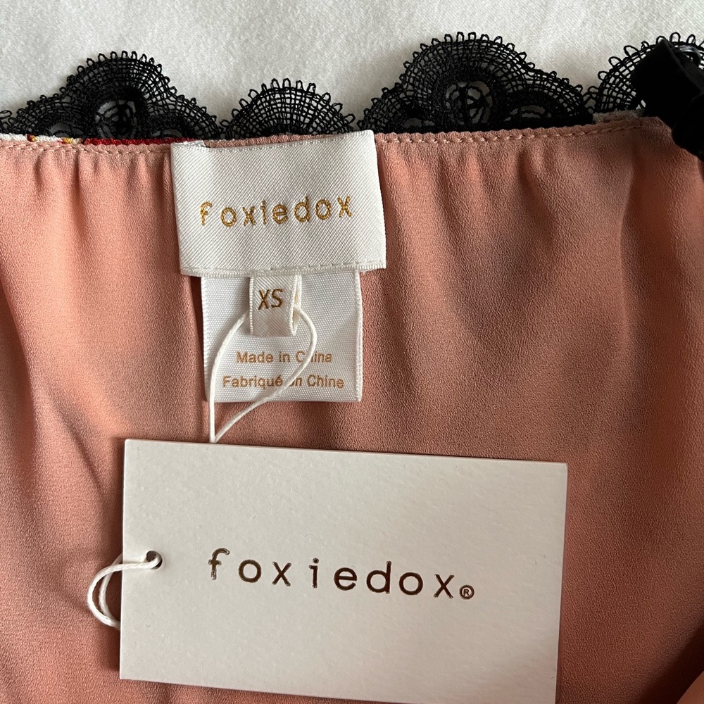 NWT Anthropology Foxiedox Floral Lace Dress Size XS - Picture 8 of 10